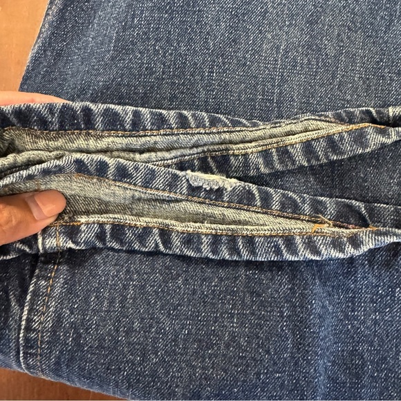 Fiorucci Jeans Blue Relaxed Fit Vintage Embroidered Back Pockets Denim Size 36 - Picture 14 of 15